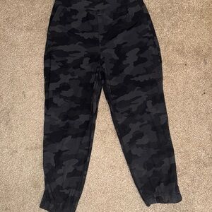 lululemon athletica Black Camo Track Pants